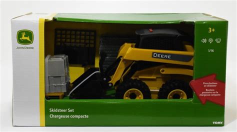 1 16 silverado and skid steer set|john deere skid steer set.